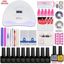 Load image into Gallery viewer, Gel Polish Set Nail kit Nail Beauty Tool Set Beginner Shop Home UV Polish UV Lamp Grinding Machine Set Full Set DIY
