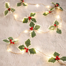 Load image into Gallery viewer, Christmas Pine Cone Light String Pine Needle Decoration Led Copper Wire Light Small Mulberry Hanging Flag
