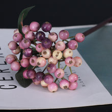Load image into Gallery viewer, Small Sized Fruit Bunches of Fu Lu Guo Hill Fruit Decorative Floral Flower Arrangement Accessories Christmas Small Berry
