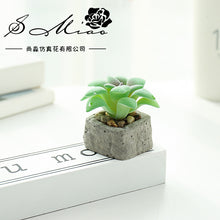 Load image into Gallery viewer, Small Stone Pot Artificial Succulent Pant Potted Plant (Pot Included) Fashion Home Decoration Simulation Plant Artificial Flowers
