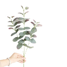 Load image into Gallery viewer, Artificial Leaves Branch Retro Green Silk Eucalyptus Leaf for Home Decor Wedding Plants Faux Fabric Foliage Room Decoration 68CM
