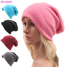 Load image into Gallery viewer, Girl's Cap Autumn and Winter Sleeve Cap Sports Street Style Hip Hop Casual Loose Men's and Women's Knitted Cotton Hat
