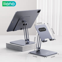 Load image into Gallery viewer, IPad Stand Tablet Stand iPad Holder Folding Portable iPad/Phone Universal Aluminum Alloy Stand for 16 inch
