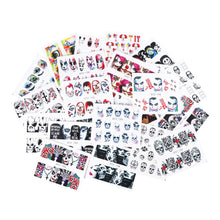 Load image into Gallery viewer, 24 Pcs Halloween Nail Art Water Sticker Set Anime Skull Bone Decals Gel Polish Slider Accessories Nail Decorations LASTZ731-755
