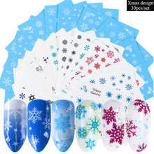 Load image into Gallery viewer, 24 Pcs Halloween Nail Art Water Sticker Set Anime Skull Bone Decals Gel Polish Slider Accessories Nail Decorations LASTZ731-755
