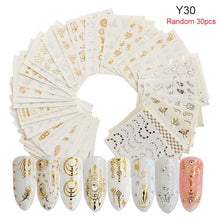Load image into Gallery viewer, 24 Pcs Halloween Nail Art Water Sticker Set Anime Skull Bone Decals Gel Polish Slider Accessories Nail Decorations LASTZ731-755
