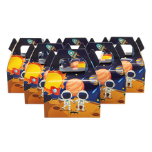 Load image into Gallery viewer, 12pcs/lot Candy Box Cake Box Gift Bags Kids Astronaut Solar Space Theme Party Baby Shower Party Decoration Party Favor Supplies
