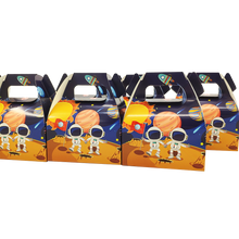 Load image into Gallery viewer, 12pcs/lot Candy Box Cake Box Gift Bags Kids Astronaut Solar Space Theme Party Baby Shower Party Decoration Party Favor Supplies
