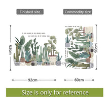 Load image into Gallery viewer, 24 styles Green Leaves Wall Stickers For Bedroom Living-room Dining Room Kitchen Kids Room DIY Vinyl Wall Decals Door Murals
