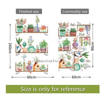 Load image into Gallery viewer, 24 styles Green Leaves Wall Stickers For Bedroom Living-room Dining Room Kitchen Kids Room DIY Vinyl Wall Decals Door Murals
