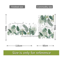Load image into Gallery viewer, 24 styles Green Leaves Wall Stickers For Bedroom Living-room Dining Room Kitchen Kids Room DIY Vinyl Wall Decals Door Murals
