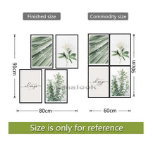 Load image into Gallery viewer, 24 styles Green Leaves Wall Stickers For Bedroom Living-room Dining Room Kitchen Kids Room DIY Vinyl Wall Decals Door Murals

