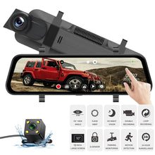 Load image into Gallery viewer, 24H Dash Cam 10inch Car DVR Rear Camera Full HD 1080P Drive Video Recorder Registrator Auto Rearview Dual Dashcam Black Box
