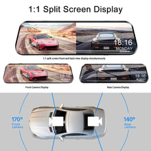 Load image into Gallery viewer, 24H Dash Cam 10inch Car DVR Rear Camera Full HD 1080P Drive Video Recorder Registrator Auto Rearview Dual Dashcam Black Box
