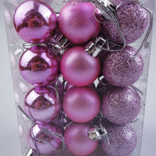Load image into Gallery viewer, 24pcs 3cm Christmas Ball Christmas Tree Balls Xmas Decor Holiday Party Decoration Gold Pink Champagne Red New Year Gift
