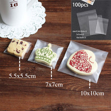 Load image into Gallery viewer, 25/50/100pcs Christmas gift flowers wedding party popcorn Halloween candy transparent cellophane packaging bag
