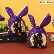 Load image into Gallery viewer, 25/50pcs Halloween Candy Bags Pumpkin Bat Snack Biscuit Gift Bag Trick or Treat Kids Favors Halloween Party Decoration Supplies

