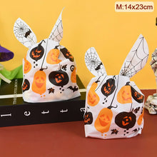 Load image into Gallery viewer, 25/50pcs Halloween Candy Bags Pumpkin Bat Snack Biscuit Gift Bag Trick or Treat Kids Favors Halloween Party Decoration Supplies
