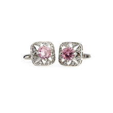 Load image into Gallery viewer, High Quality Gemstone Zircon Cufflinks Men's French Shirt Sleeve
