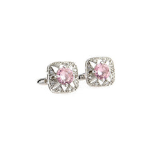 Load image into Gallery viewer, High Quality Gemstone Zircon Cufflinks Men's French Shirt Sleeve
