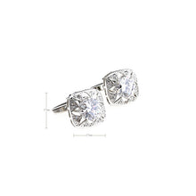 Load image into Gallery viewer, High Quality Gemstone Zircon Cufflinks Men's French Shirt Sleeve
