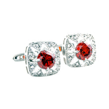 Load image into Gallery viewer, High Quality Gemstone Zircon Cufflinks Men's French Shirt Sleeve
