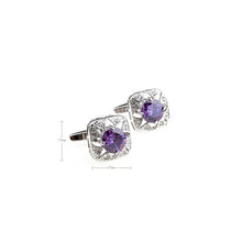 Load image into Gallery viewer, High Quality Gemstone Zircon Cufflinks Men's French Shirt Sleeve

