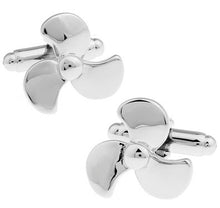 Load image into Gallery viewer, Pictographic Series Silver Fan Cufflinks Personalized Men's Gifts
