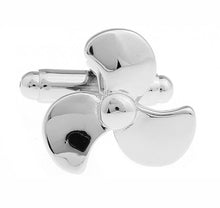 Load image into Gallery viewer, Pictographic Series Silver Fan Cufflinks Personalized Men's Gifts
