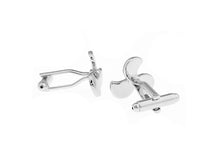 Load image into Gallery viewer, Pictographic Series Silver Fan Cufflinks Personalized Men's Gifts
