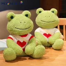 Load image into Gallery viewer, 25cm Kawaii Frog Plush Toy Soft Stuffed Animal Frog Plushie Figure Doll Peluche Toys Kawaii Room Decor Funny Sweetie Gift 개구리 인형
