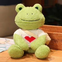 Load image into Gallery viewer, 25cm Kawaii Frog Plush Toy Soft Stuffed Animal Frog Plushie Figure Doll Peluche Toys Kawaii Room Decor Funny Sweetie Gift 개구리 인형
