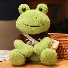 Load image into Gallery viewer, 25cm Kawaii Frog Plush Toy Soft Stuffed Animal Frog Plushie Figure Doll Peluche Toys Kawaii Room Decor Funny Sweetie Gift 개구리 인형
