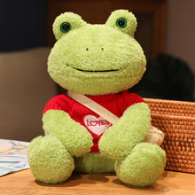 Load image into Gallery viewer, 25cm Kawaii Frog Plush Toy Soft Stuffed Animal Frog Plushie Figure Doll Peluche Toys Kawaii Room Decor Funny Sweetie Gift 개구리 인형
