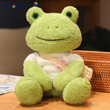 Load image into Gallery viewer, 25cm Kawaii Frog Plush Toy Soft Stuffed Animal Frog Plushie Figure Doll Peluche Toys Kawaii Room Decor Funny Sweetie Gift 개구리 인형

