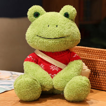 Load image into Gallery viewer, 25cm Kawaii Frog Plush Toy Soft Stuffed Animal Frog Plushie Figure Doll Peluche Toys Kawaii Room Decor Funny Sweetie Gift 개구리 인형
