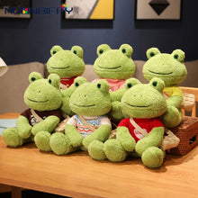 Load image into Gallery viewer, 25cm Kawaii Frog Plush Toy Soft Stuffed Animal Frog Plushie Figure Doll Peluche Toys Kawaii Room Decor Funny Sweetie Gift 개구리 인형
