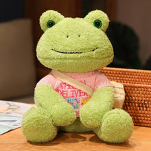 Load image into Gallery viewer, 25cm Kawaii Frog Plush Toy Soft Stuffed Animal Frog Plushie Figure Doll Peluche Toys Kawaii Room Decor Funny Sweetie Gift 개구리 인형
