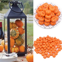 Load image into Gallery viewer, 25pcs/lot Mini Fake Vegetable Simulation Halloween Artificial Pumpkin Diy Craft Home Wedding Birthday Party Halloween Decoration
