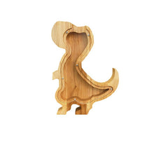 Load image into Gallery viewer, 26 Letter Wooden Piggy Bank with Name Sticker Personalized Transparent Glass Money Box for Kids Children Gift Home Decoration
