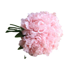 Load image into Gallery viewer, 5pcs white artificial silk peony big flowers head for wedding decoration fake flowers bouquet for home decorative faux flower
