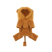 Load image into Gallery viewer, Pet Dog Cat Cartoon Lion Outfits Halloween Christmas Cosplay Hoodie Costume Autumn Winter Clothing for Holiday Party
