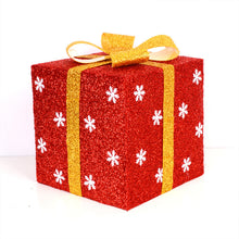Load image into Gallery viewer, Christmas Tree Decoration High-End Frosted Platic Box Festival Bar Shopping Window Decoration Snowflake Gift Box
