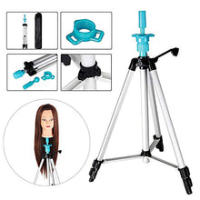 Load image into Gallery viewer, Adjustable Wig Head Tripod Stand Mannequin Tripod Hairdressing Training Holder
