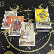 Load image into Gallery viewer, 268g Big Size Waite Tarot Cards for Beginners with Guidebook Board Games Oracle Deck Astrology Divination Original Occult Rider
