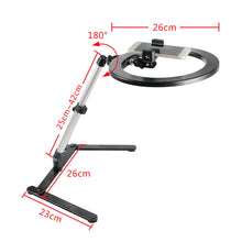 Load image into Gallery viewer, 26CM Photography Lighting Phone Ringlight Tripod Stand Photo Led Selfie Remote Fill Ring Light Lamp Video Youtube Live COOK
