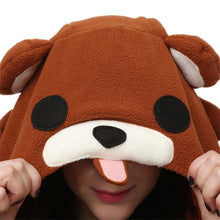 Load image into Gallery viewer, WOTOGOLD Animal Cosplay Costume Coffee  Bear Unisex Adult Pajamas
