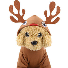 Load image into Gallery viewer, Cozy Dog Christmas Clothes Sweater Dog Hoodies Elk Costume Winter Halloween Costume
