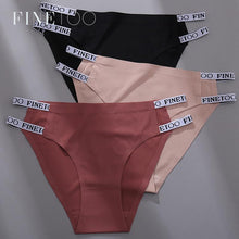 Load image into Gallery viewer, Seamless Underwear Women's Panties Letter Waisted Sexy Briefs Low-Rise Female Underpants Ice Silk Panties for Ladies Lingerie
