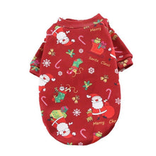 Load image into Gallery viewer, Christmas Dog Clothes for Small Dogs Jacket Santa Claus Printing Warm Dog Costume Coat Hoodies French Bulldog Ropa Para Perro
